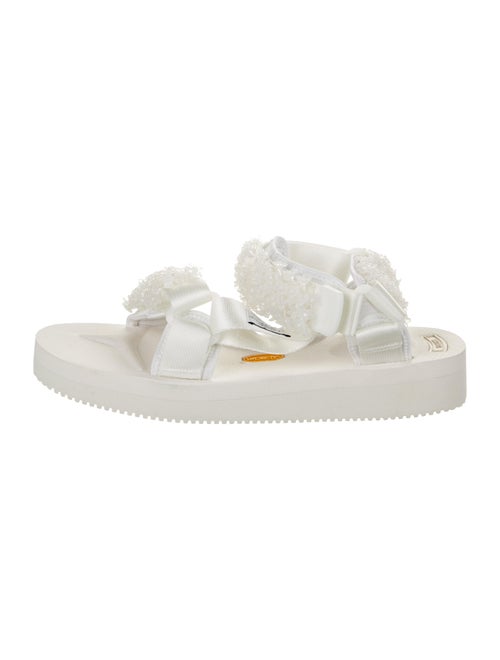Cecilie Bahnsen Beaded Accents Sandals White