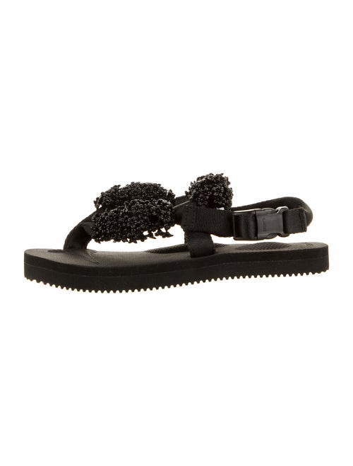 Cecilie Bahnsen Beaded Accents Sandals Black
