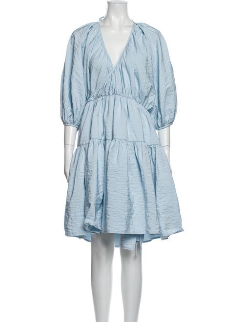 Cecilie Bahnsen Alexa Knee-Length Dress Blue