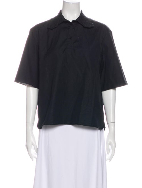 Cecilie Bahnsen Short Sleeve Blouse Black