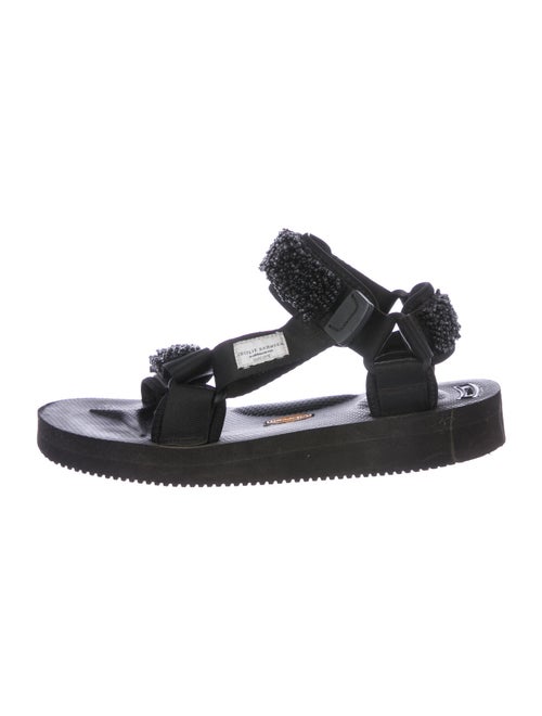 Cecilie Bahnsen Beaded Accents Sandals Black