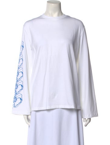 Cecilie Bahnsen Tops Crew Neck Long Sleeve Sweatshirt Us0, UK4 | XS