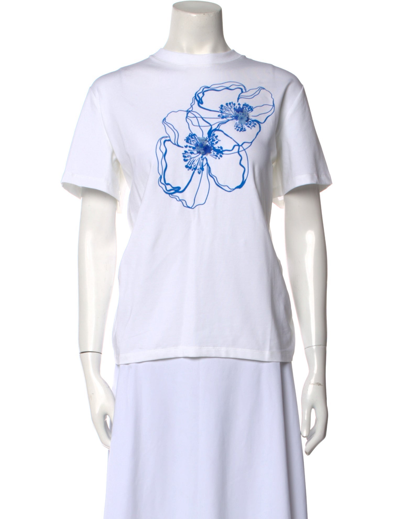 Cecilie Bahnsen Graphic Print Crew Neck T-Shirt w/ Tags