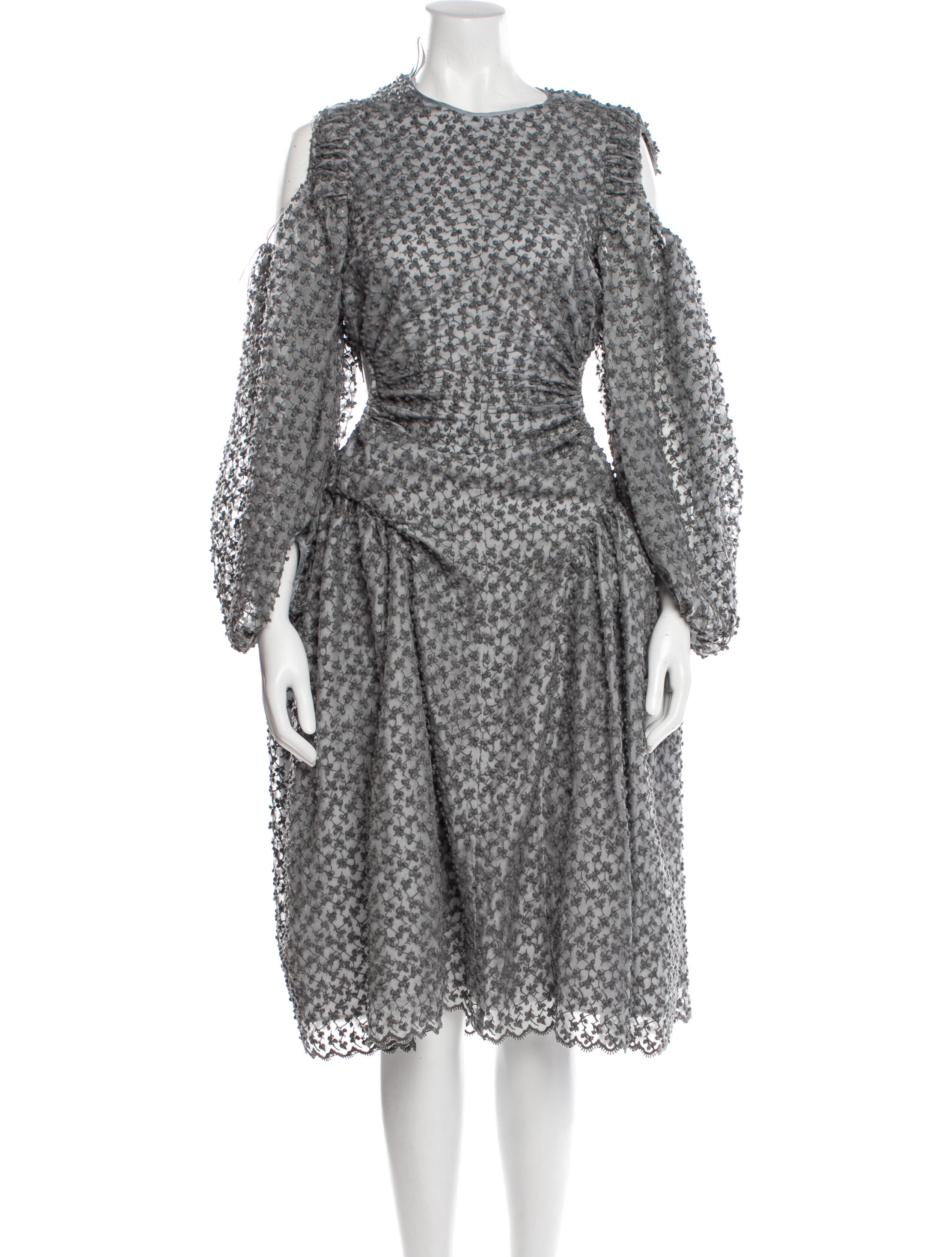Cecilie Bahnsen Lace Pattern Midi Length Dress w/ Tags