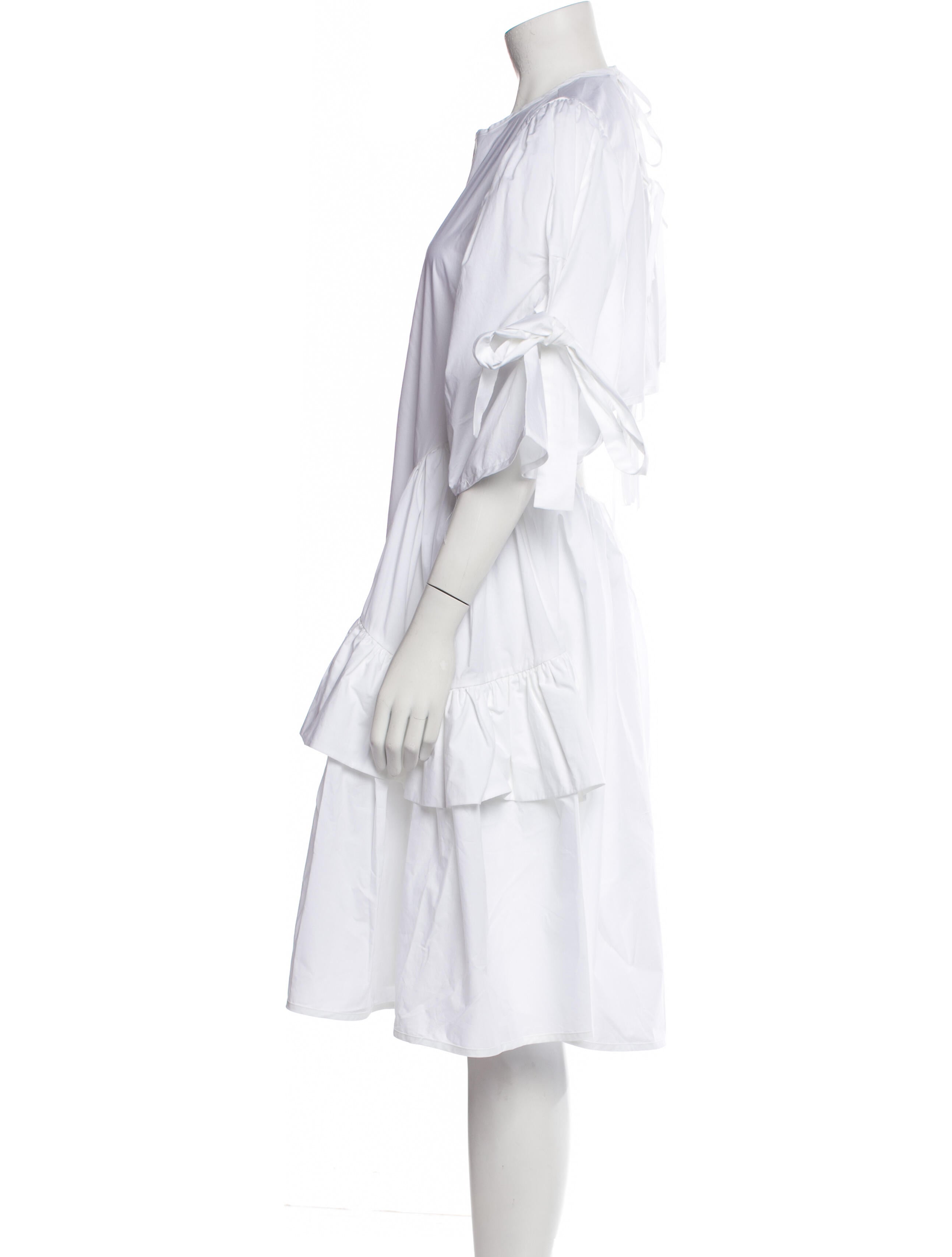 Cecilie Bahnsen Crew Neck Knee-Length Dress