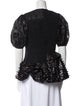 Cecilie Bahnsen Lace Pattern Crew Neck Blouse