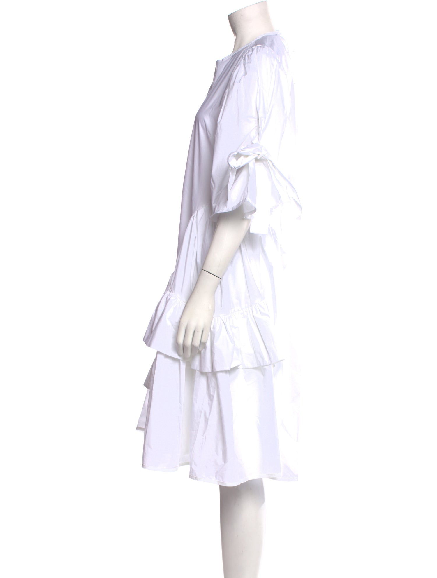 Cecilie Bahnsen Crew Neck Knee-Length Dress