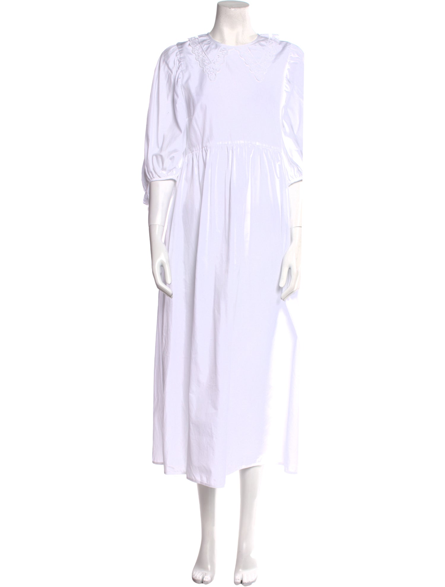 Cecilie Bahnsen Crew Neck Long Dress