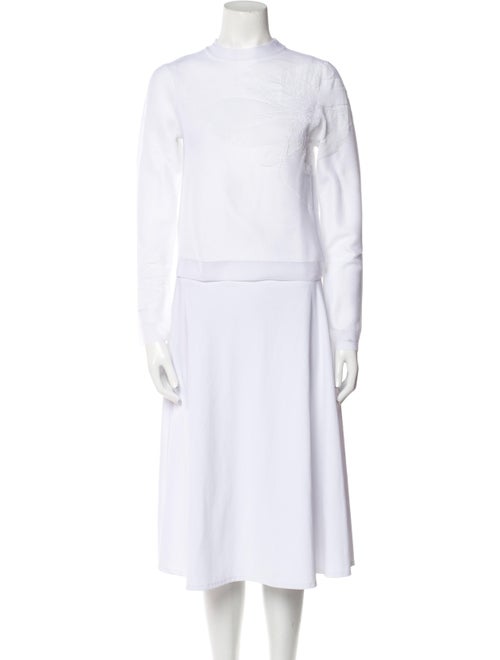 Cecilie Bahnsen Mock Neck Long Sleeve Crop Top