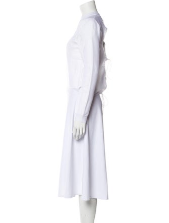 Cecilie Bahnsen Mock Neck Long Sleeve Crop Top