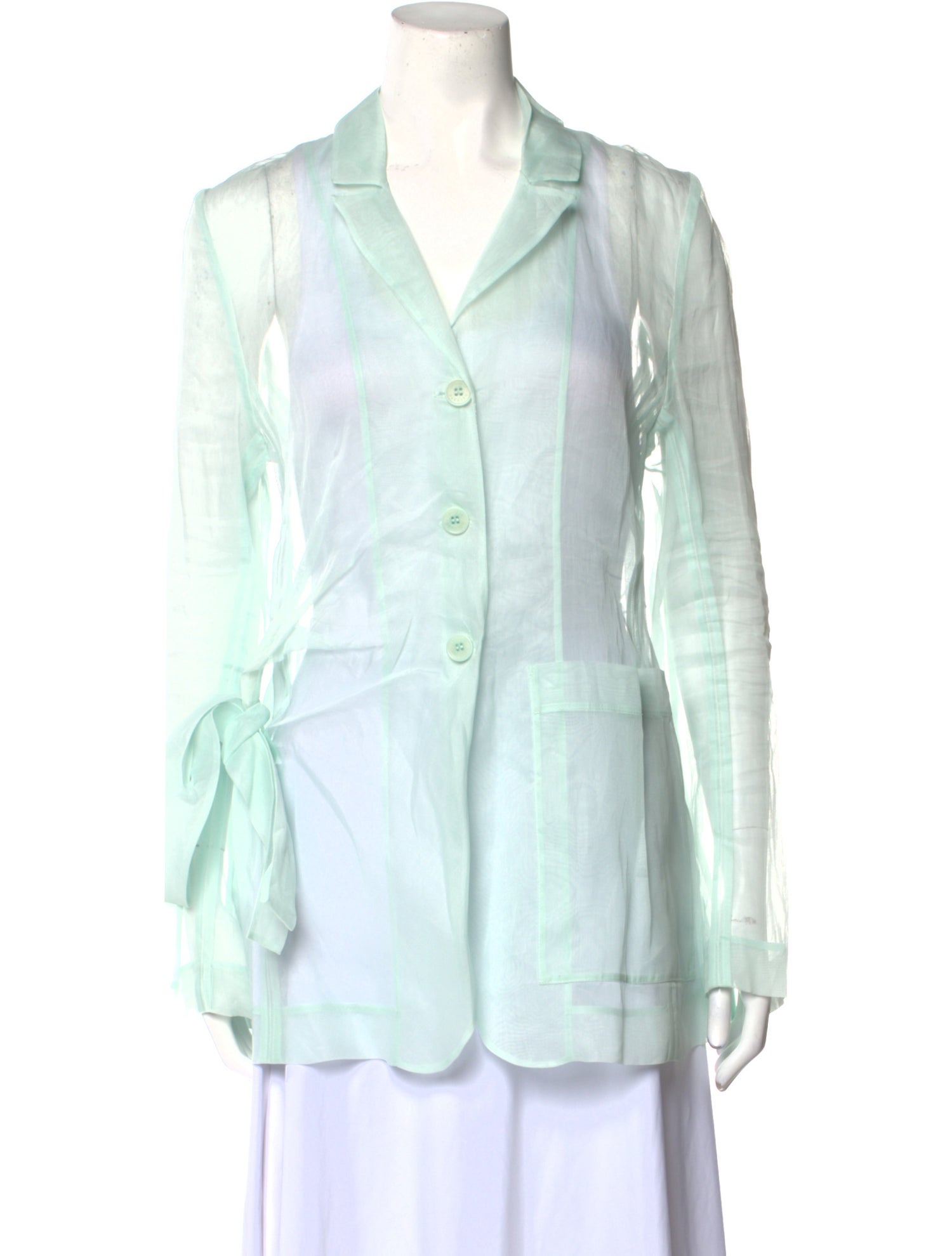 Cecilie Bahnsen V-Neck Long Sleeve Tunic