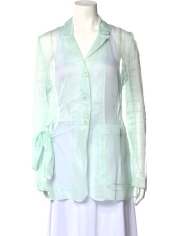 Cecilie Bahnsen Tops V-Neck Long Sleeve Tunic Us4, UK8 | S