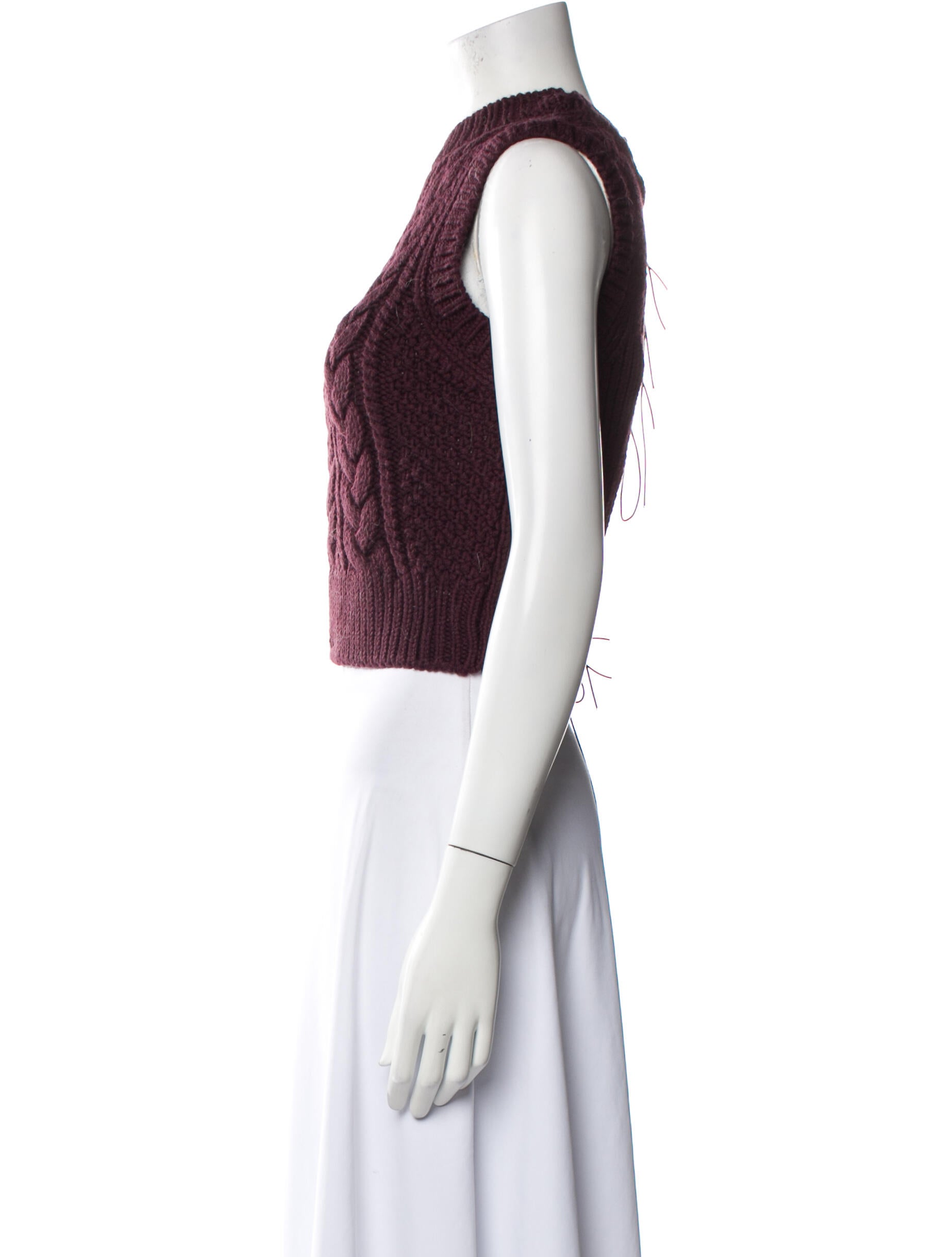 Cecilie Bahnsen Virgin Wool Crew Neck Sweater w/ Tags