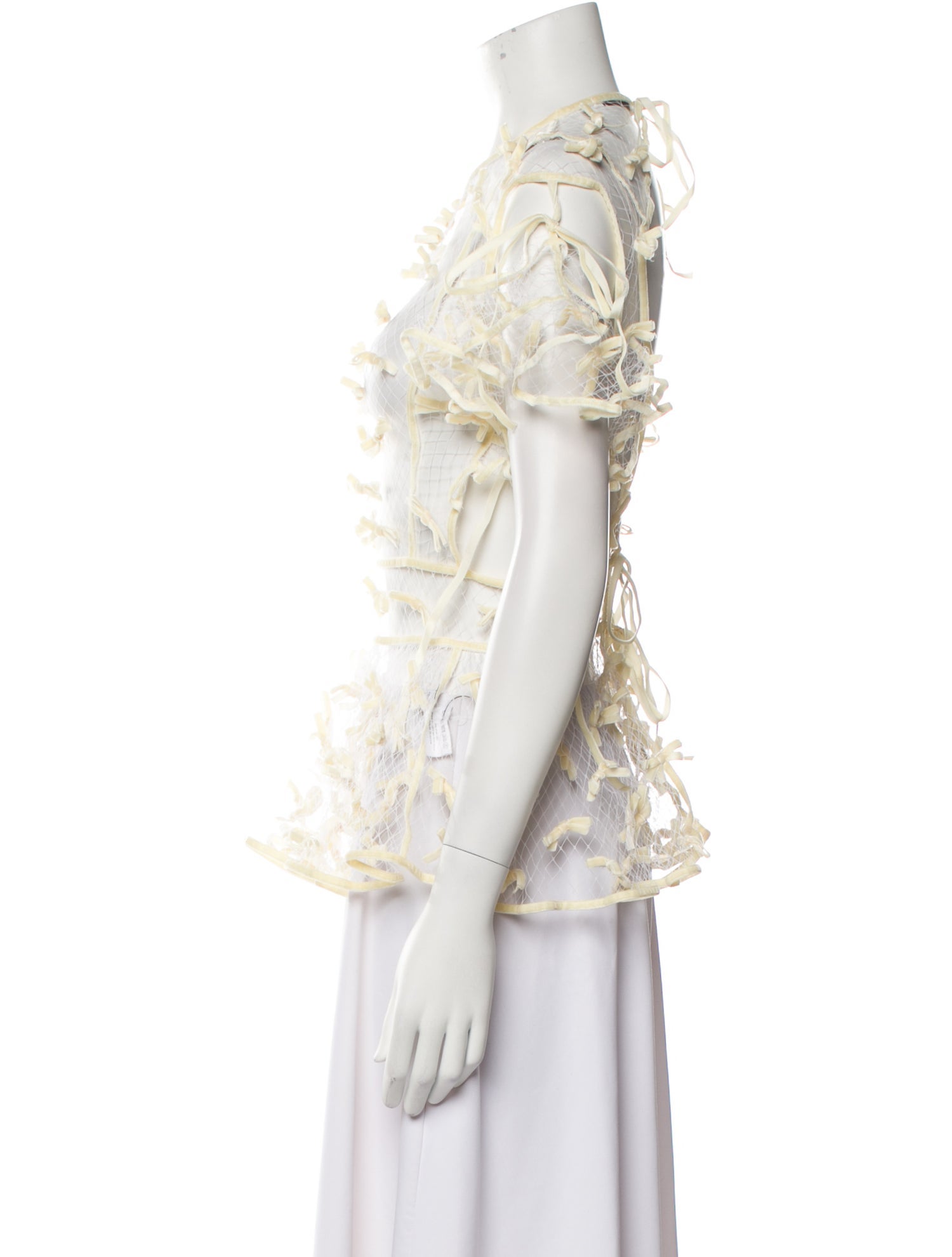 Cecilie Bahnsen Floral Print Mock Neck Blouse