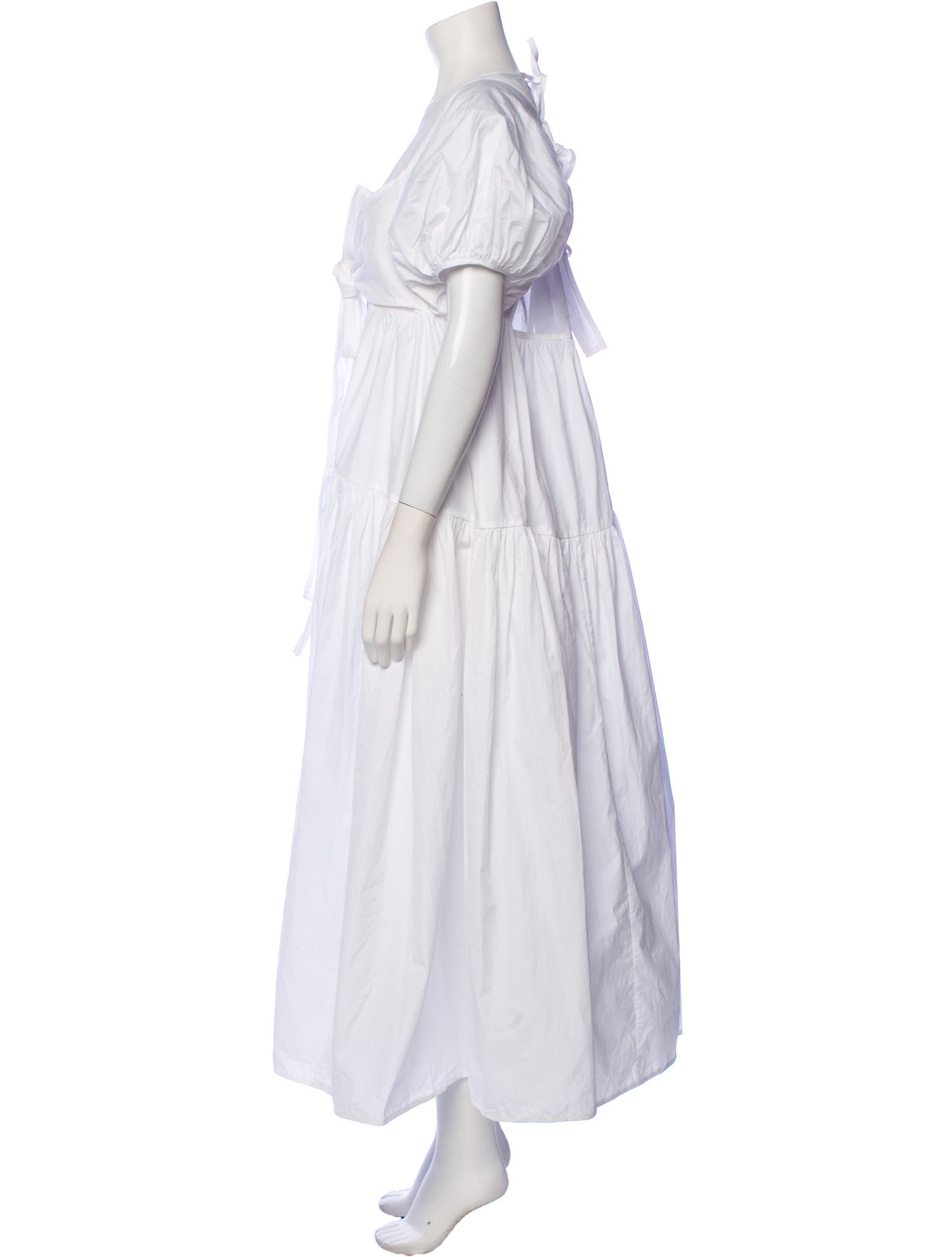 Cecilie Bahnsen Crew Neck Long Dress