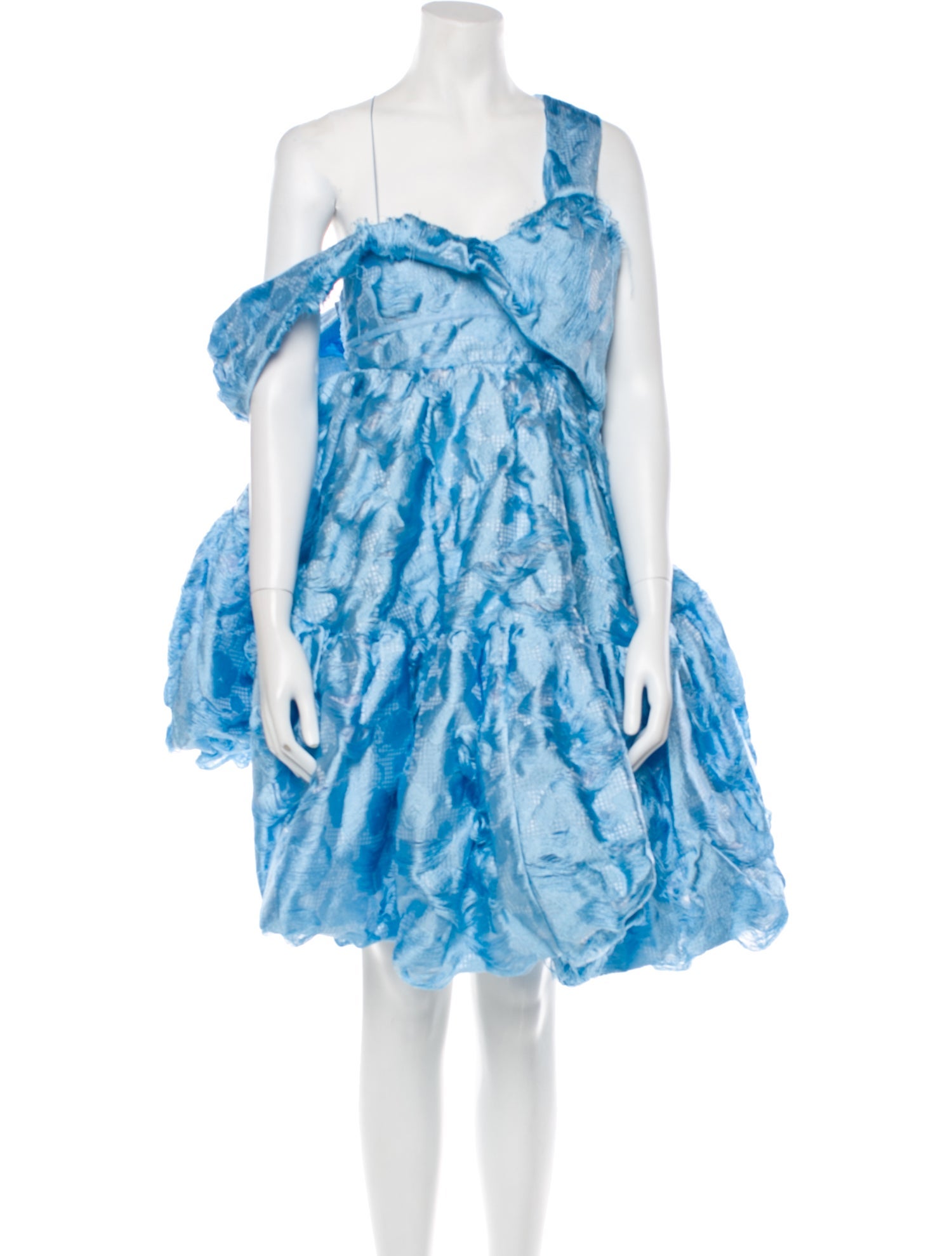 Cecilie Bahnsen Asymmetrical Midi Length Dress