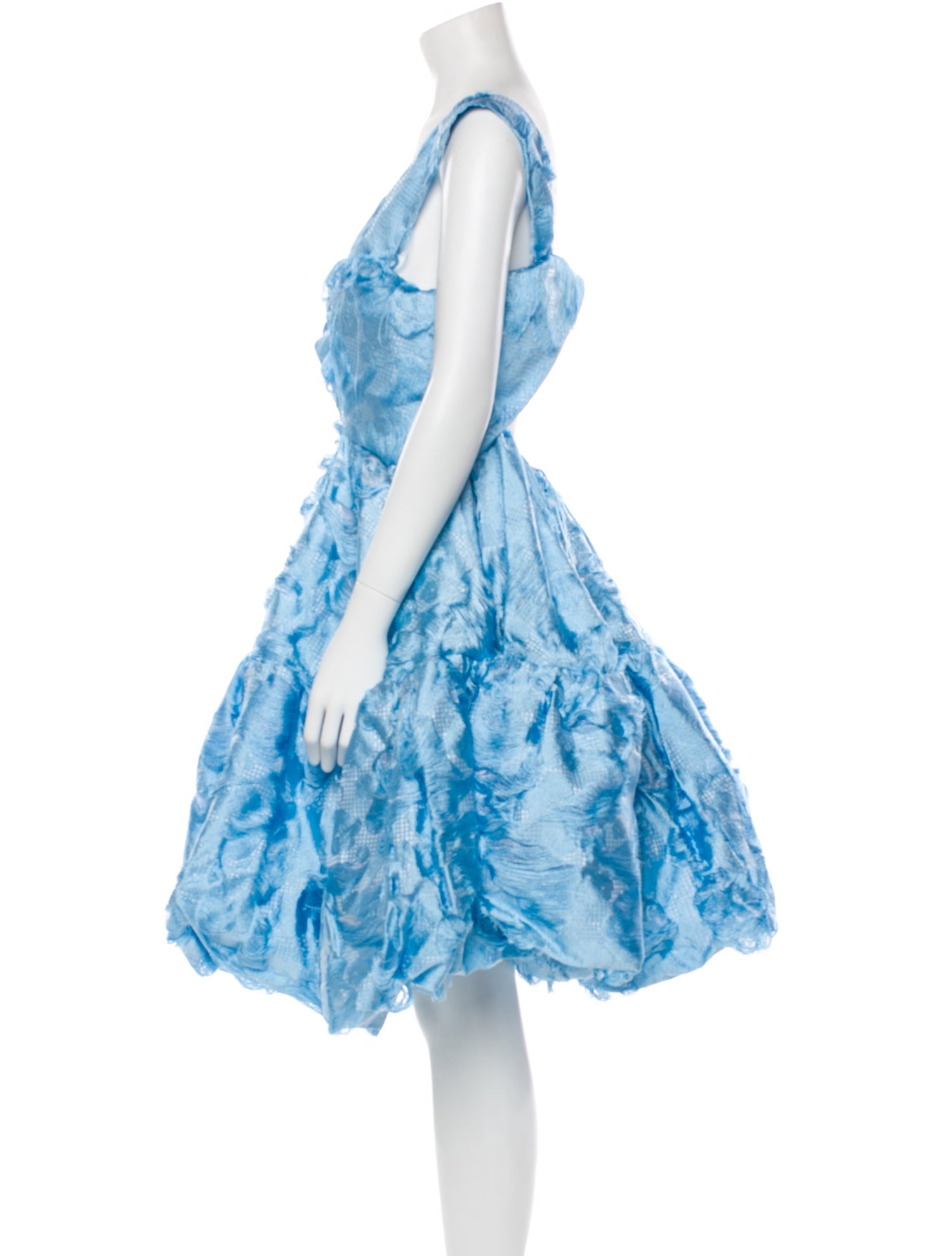 Cecilie Bahnsen Asymmetrical Midi Length Dress