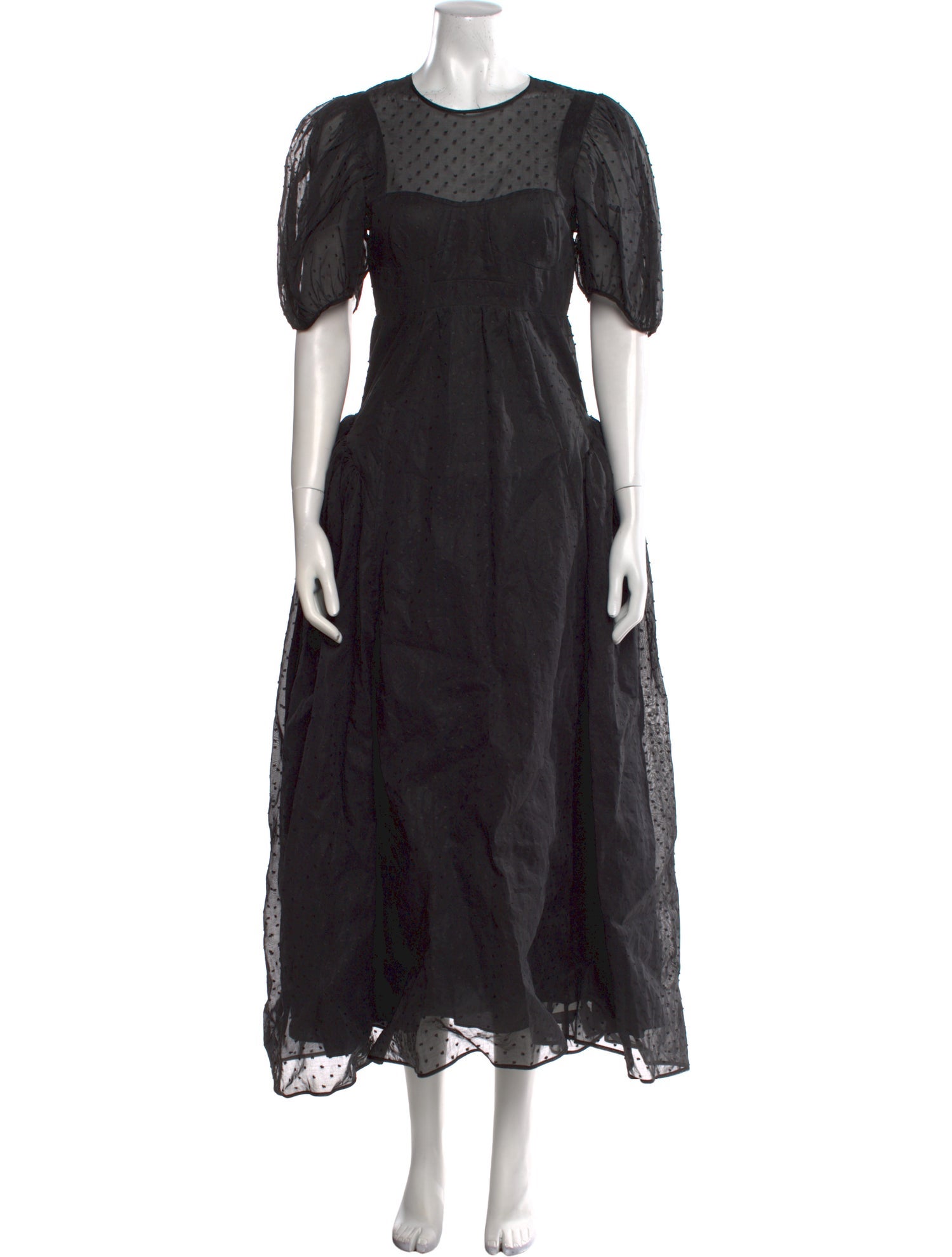 Cecilie Bahnsen Crew Neck Long Dress