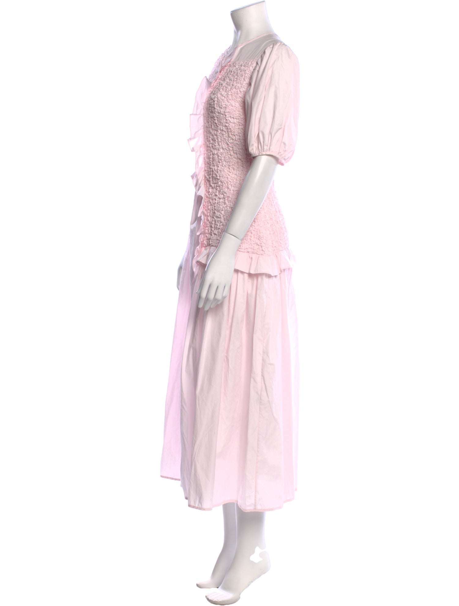 Cecilie Bahnsen Crew Neck Long Dress