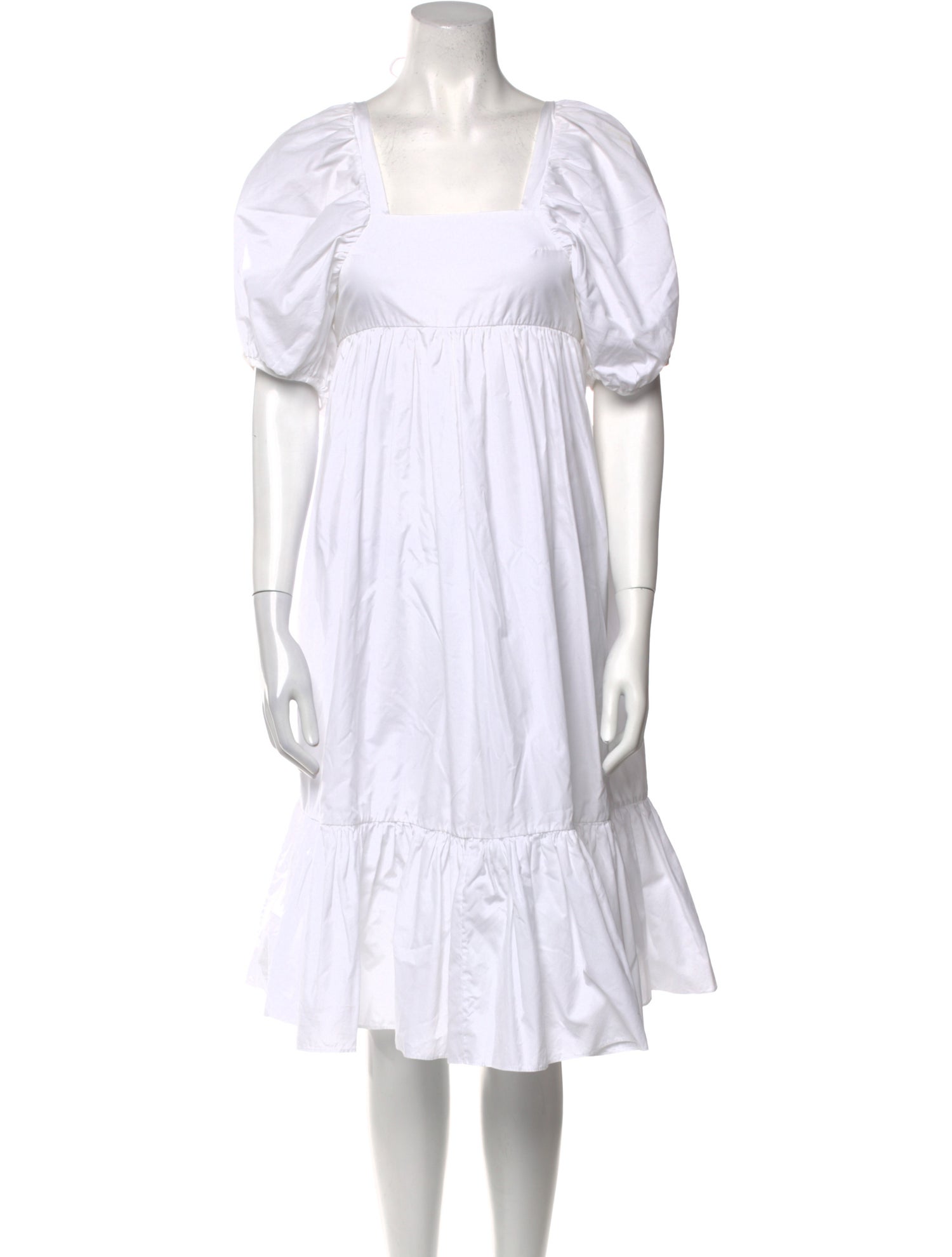 Cecilie Bahnsen Square Neckline Midi Length Dress