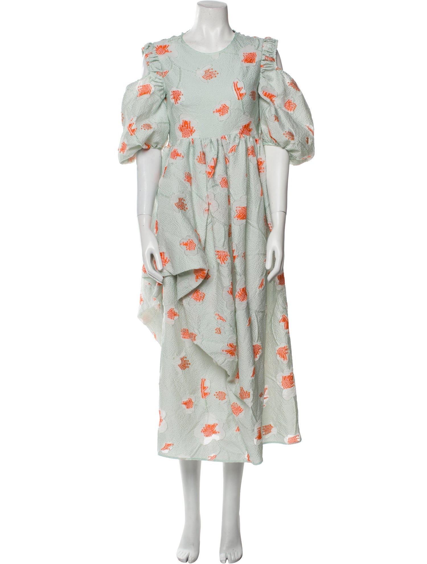 Cecilie Bahnsen Floral Print Midi Length Dress w/ Tags