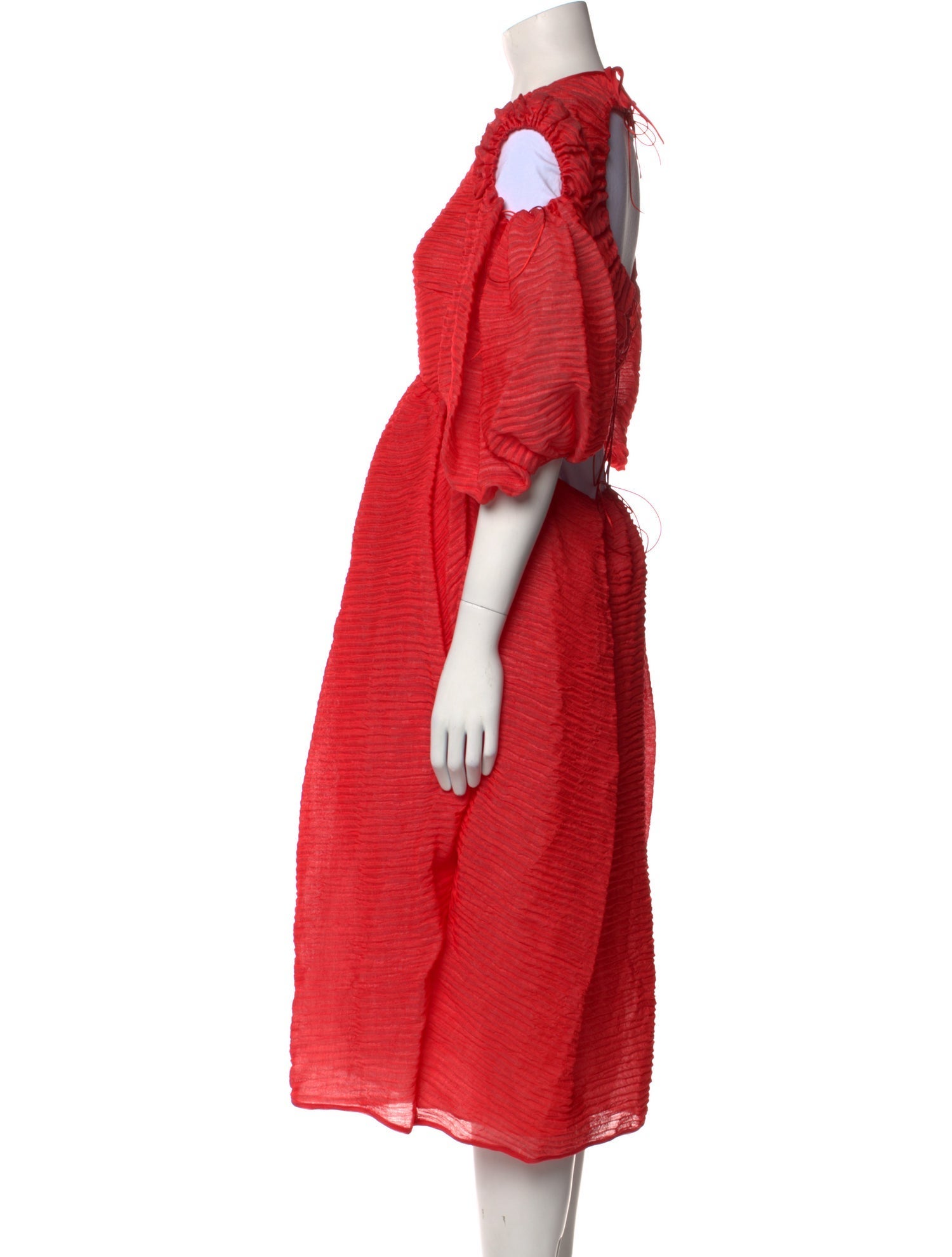 Cecilie Bahnsen Crew Neck Midi Length Dress