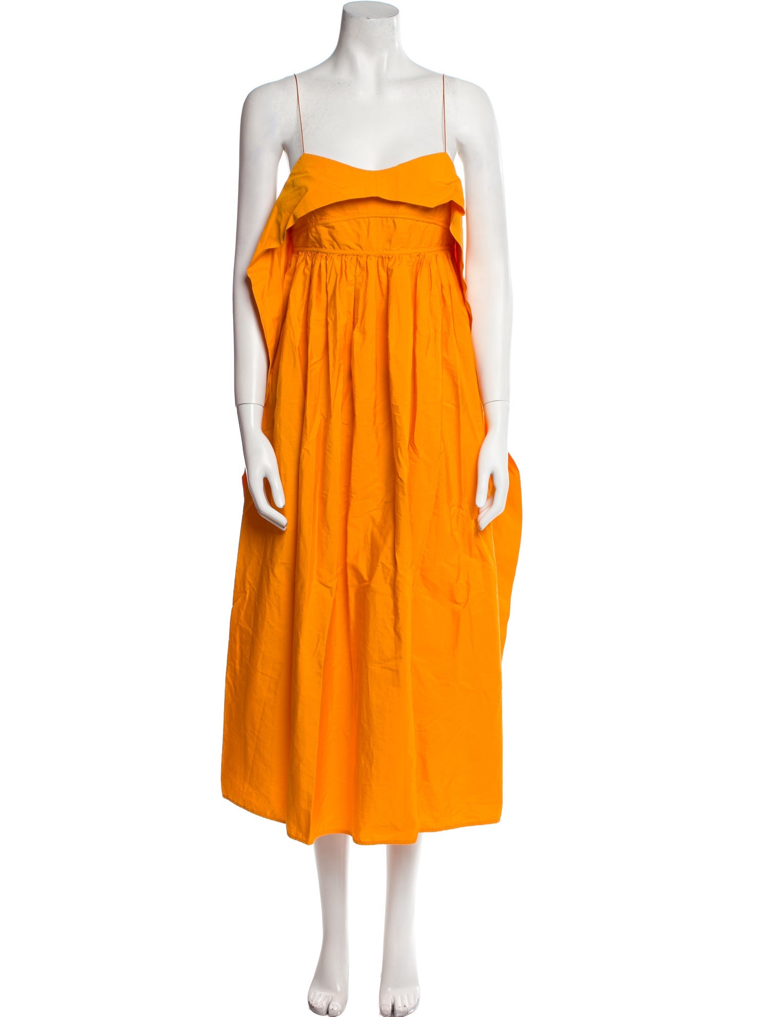 Cecilie Bahnsen Square Neckline Midi Length Dress