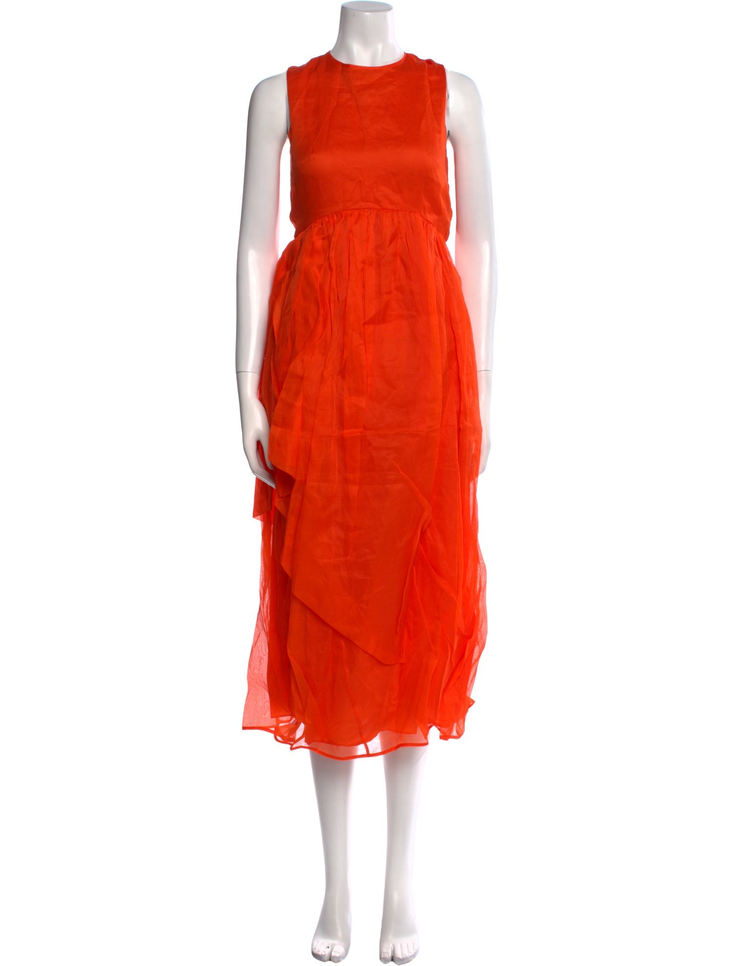 Cecilie Bahnsen Crew Neck Long Dress