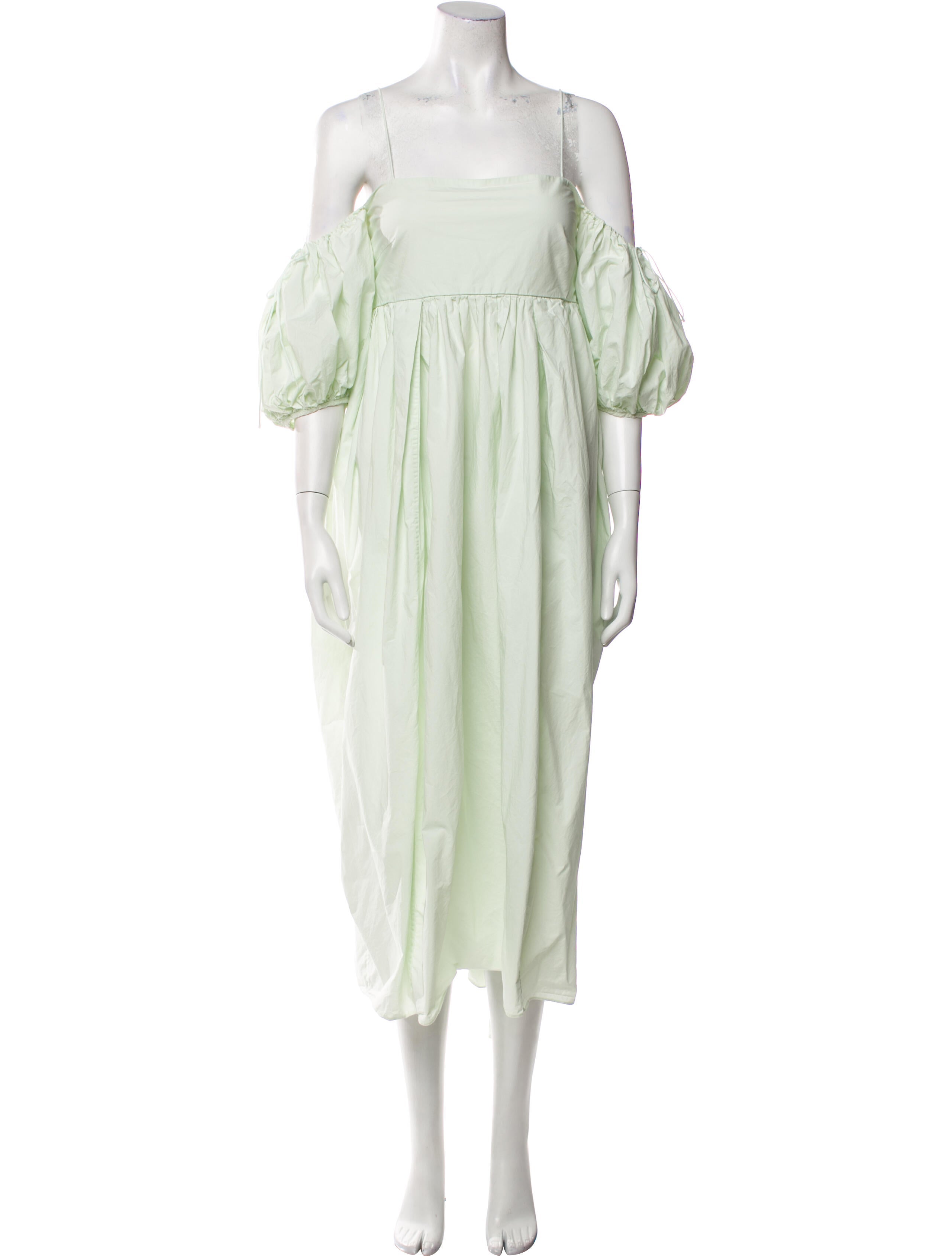 Cecilie Bahnsen Square Neckline Midi Length Dress