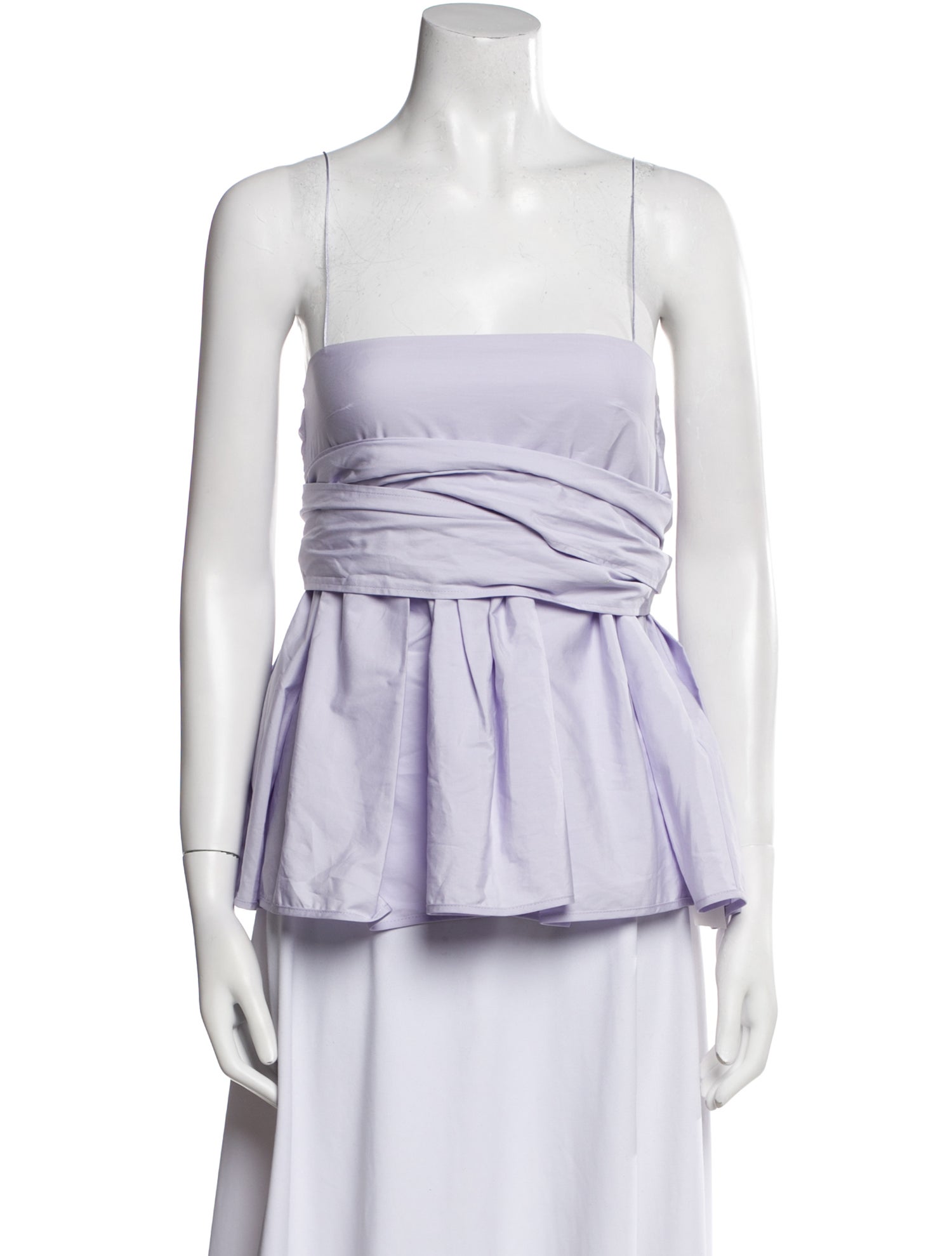 Cecilie Bahnsen Square Neckline Sleeveless Top