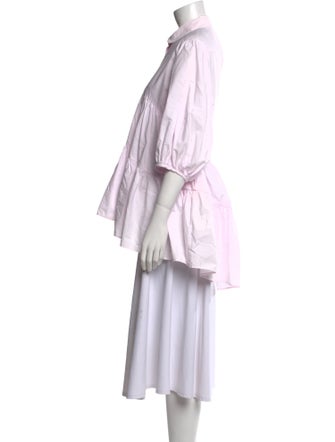 Cecilie Bahnsen Three-Quarter Sleeve Button-Up Top