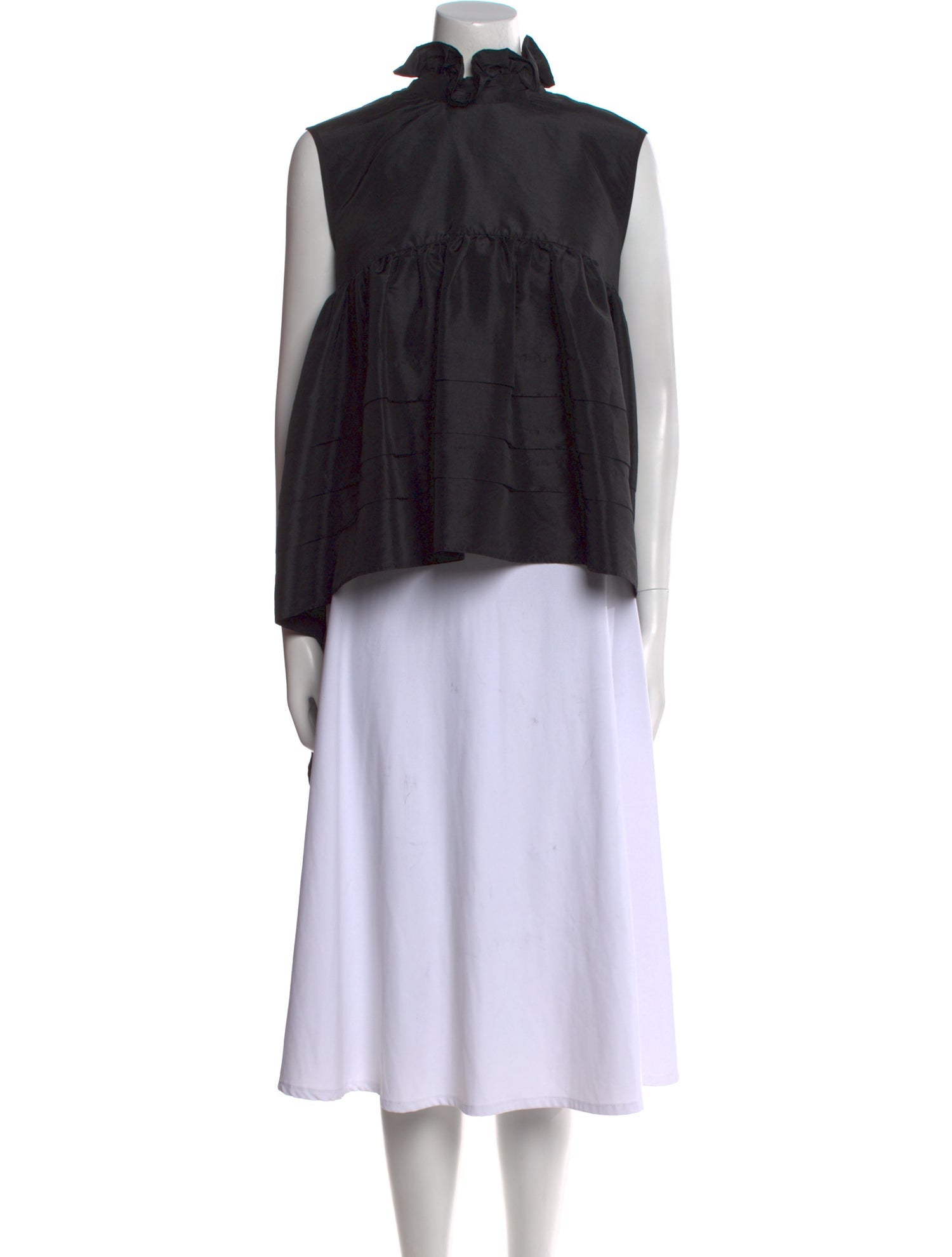 Cecilie Bahnsen Mock Neck Sleeveless Top