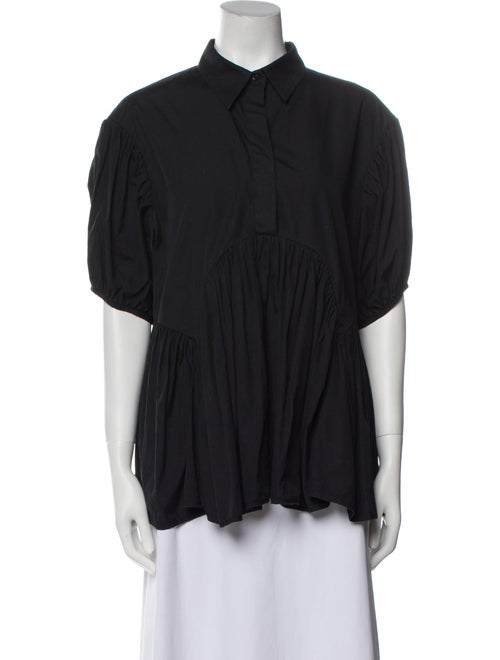 Cecilie Bahnsen Short Sleeve Button-Up Top