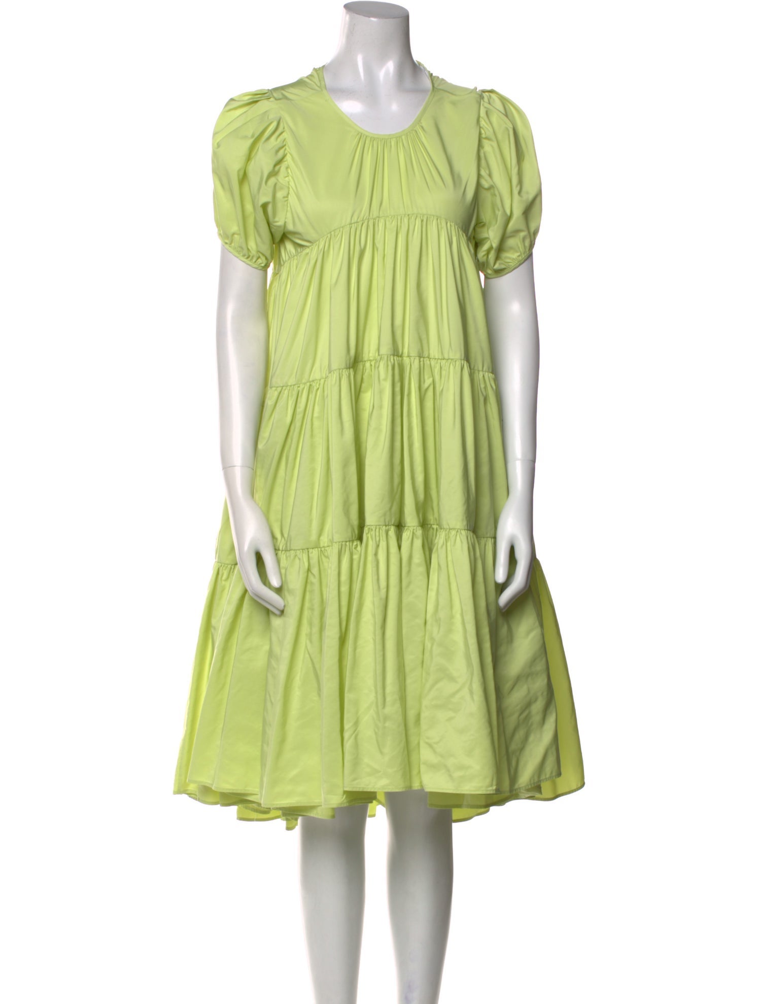 Cecilie Bahnsen Scoop Neck Knee-Length Dress