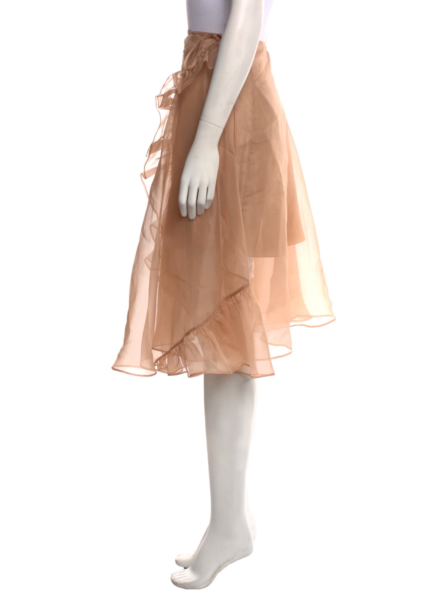 Cecilie Bahnsen Silk Knee-Length Skirt w/ Tags