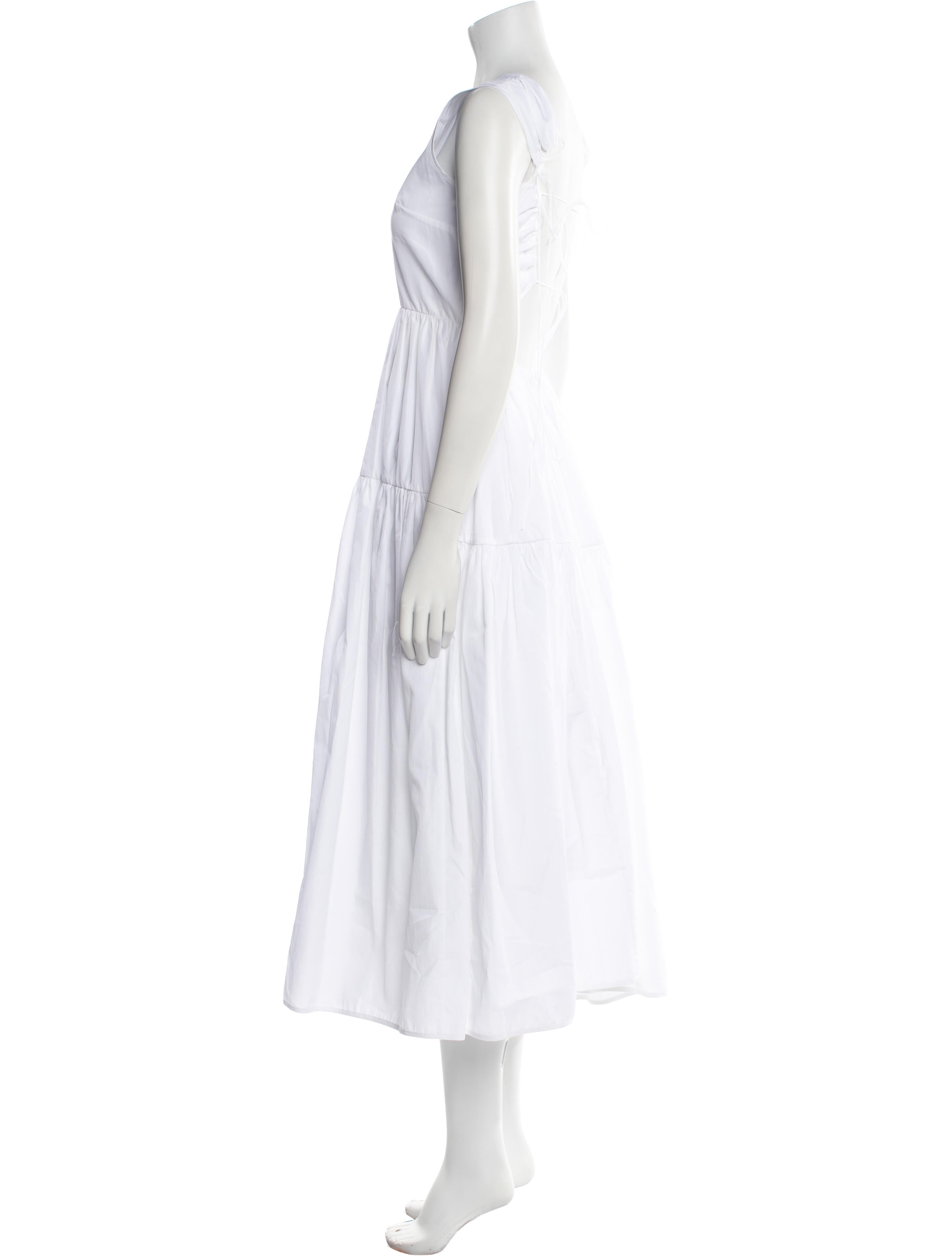 Cecilie Bahnsen Bateau Neckline Long Dress w/ Tags