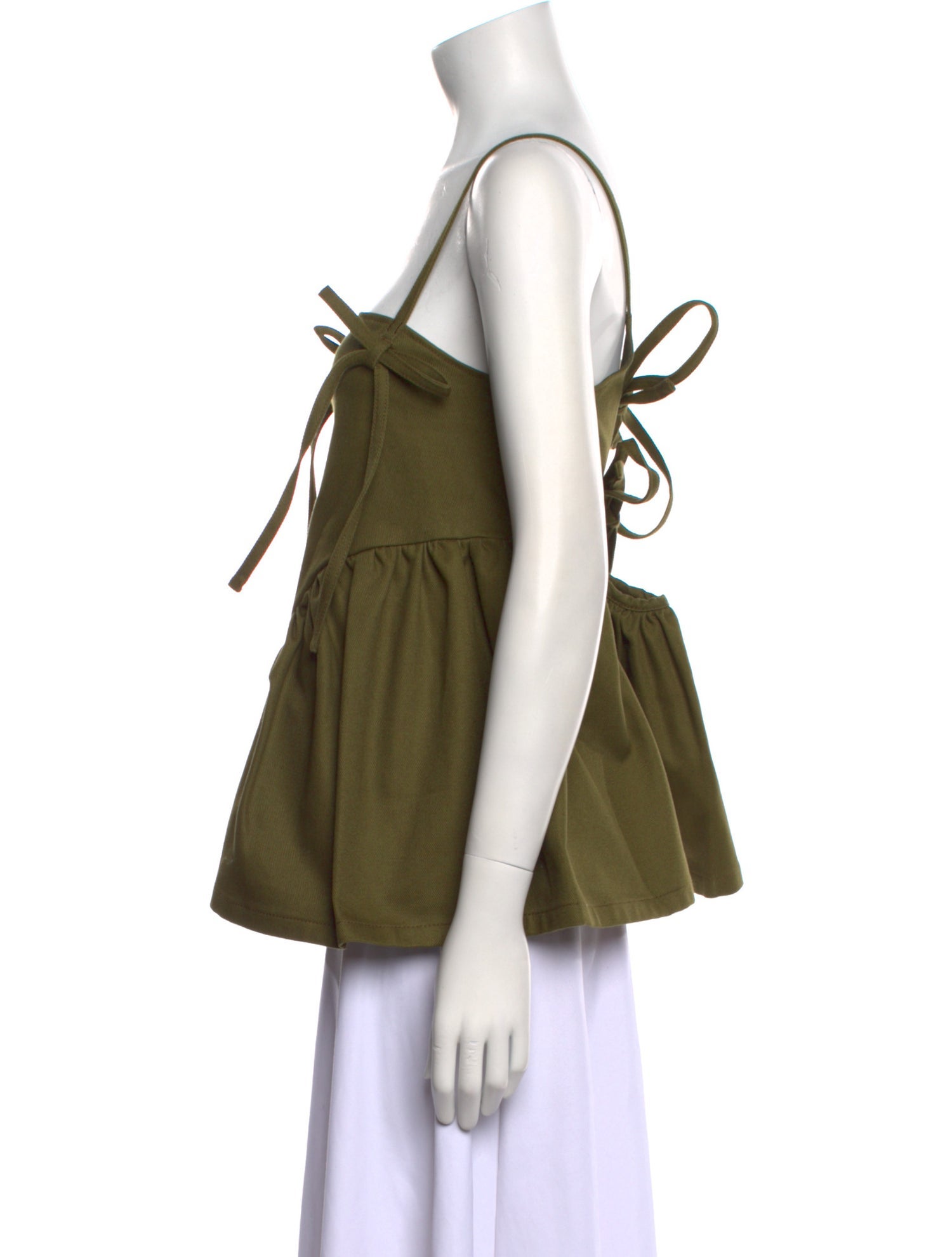 Cecilie Bahnsen Square Neckline Sleeveless Top w/ Tags