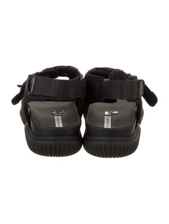 Cecilie Bahnsen Leather Trim Embellishment T-Strap Sandals