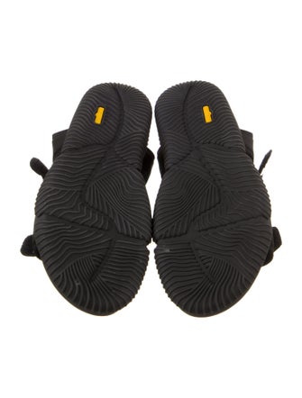 Cecilie Bahnsen Leather Trim Embellishment T-Strap Sandals