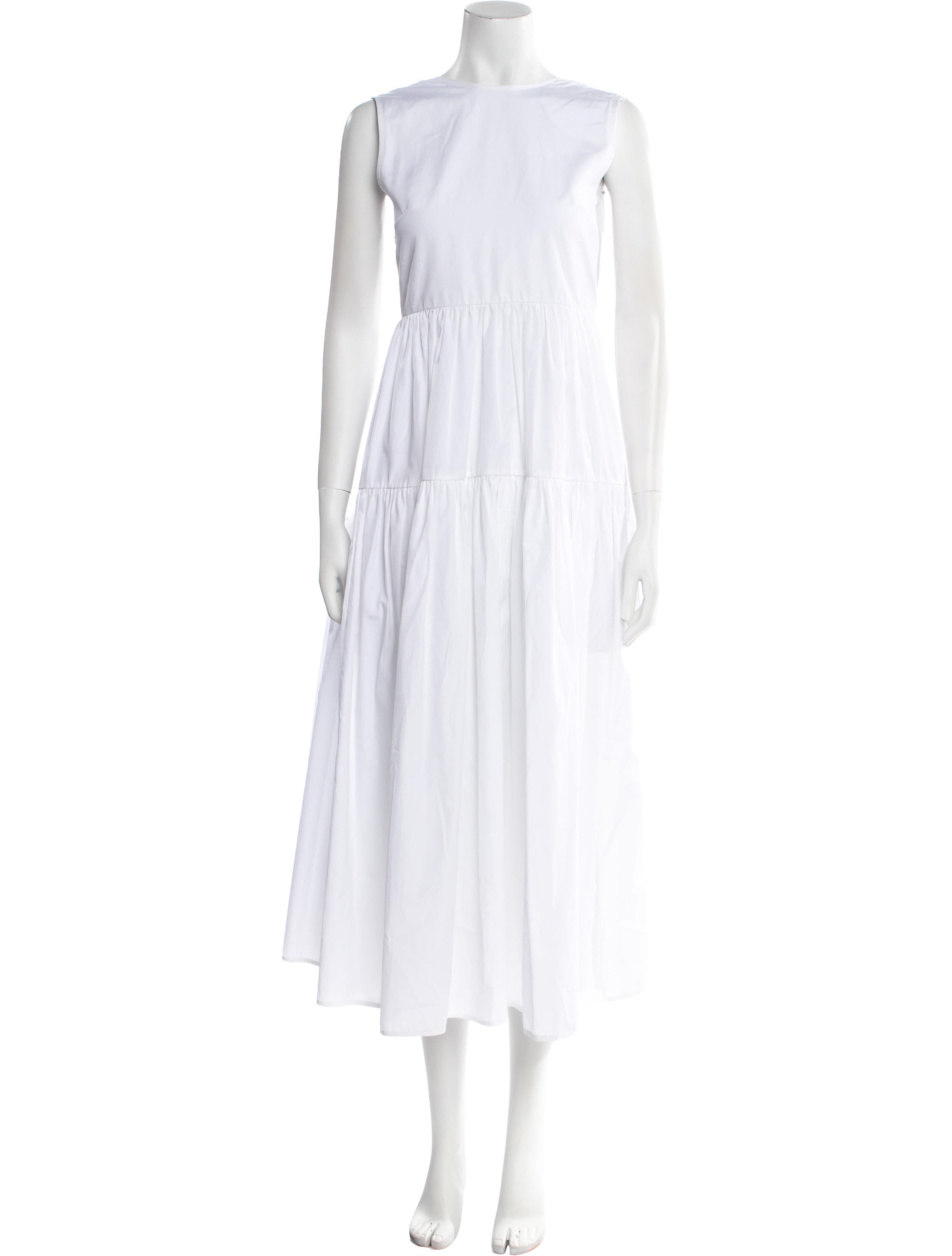 Cecilie Bahnsen Bateau Neckline Long Dress w/ Tags