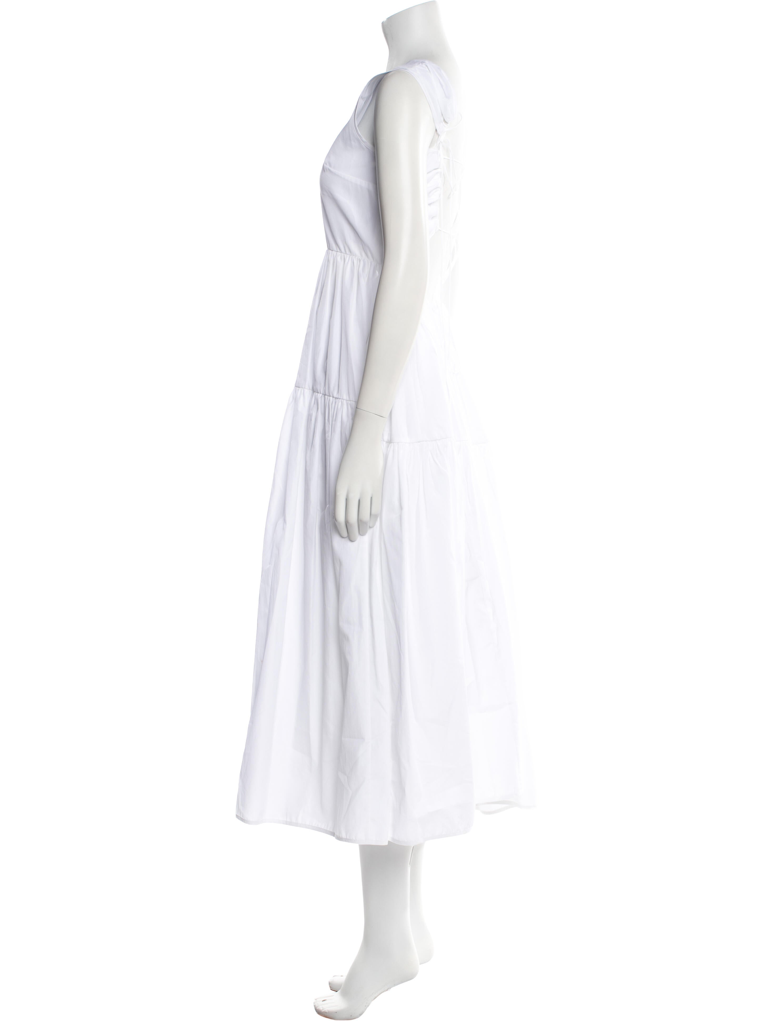 Cecilie Bahnsen Bateau Neckline Long Dress w/ Tags