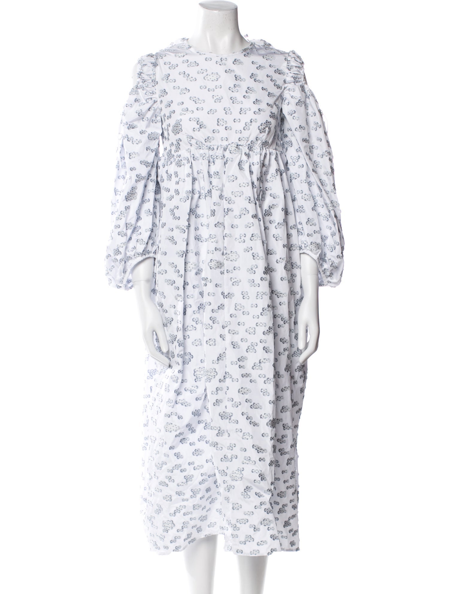 Cecilie Bahnsen Floral Print Midi Length Dress w/ Tags