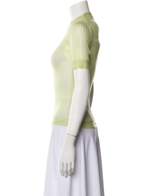 Cecilie Bahnsen Mesh Mock Neck Top