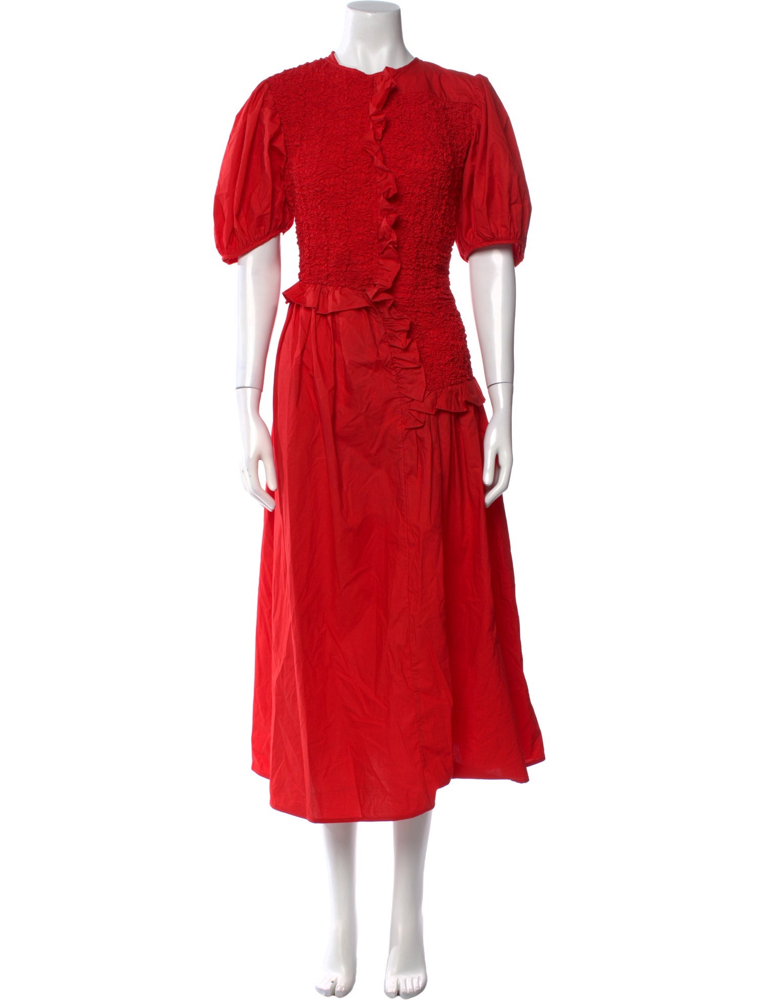 Cecilie Bahnsen Crew Neck Long Dress