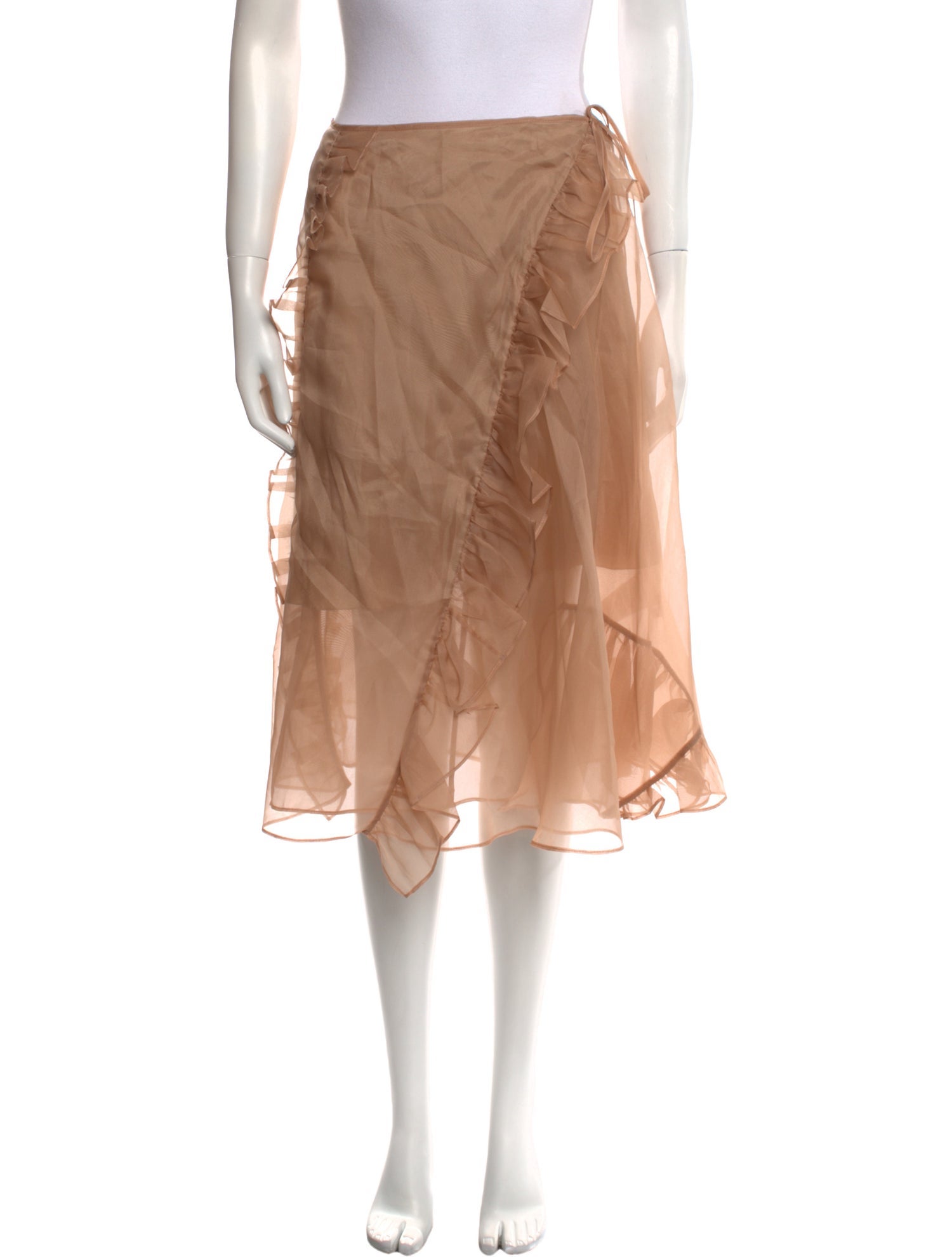 Cecilie Bahnsen Silk Midi Length Skirt w/ Tags