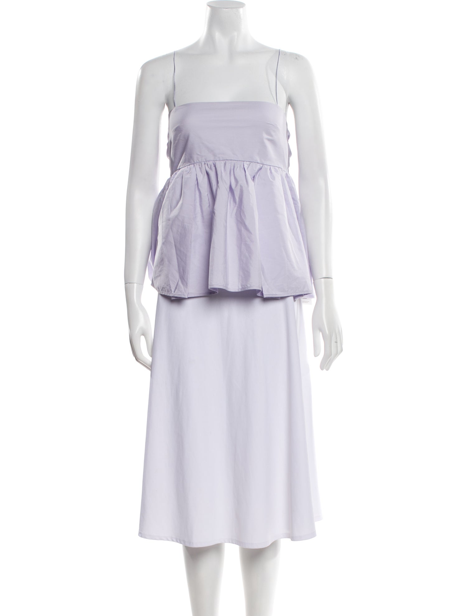 Cecilie Bahnsen Square Neckline Sleeveless Top