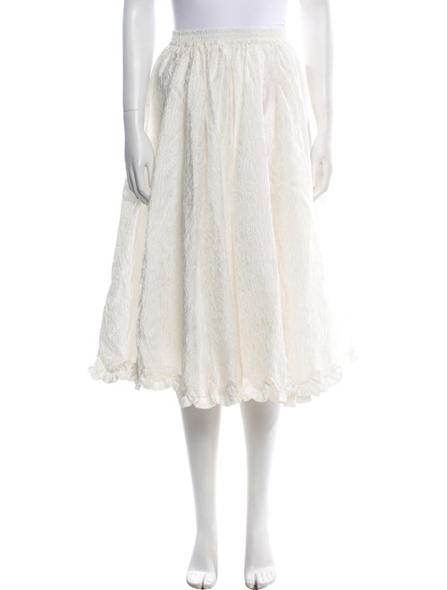 Cecilie Bahnsen Embroidered Accent Midi Length Skirt