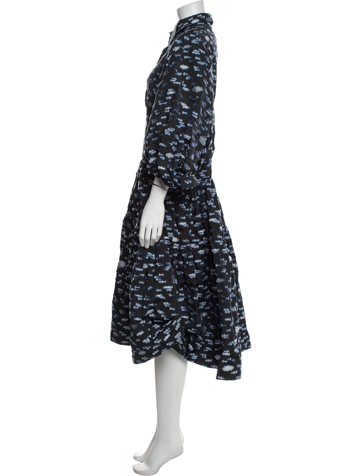 Cecilie Bahnsen Floral Print Midi Length Dress