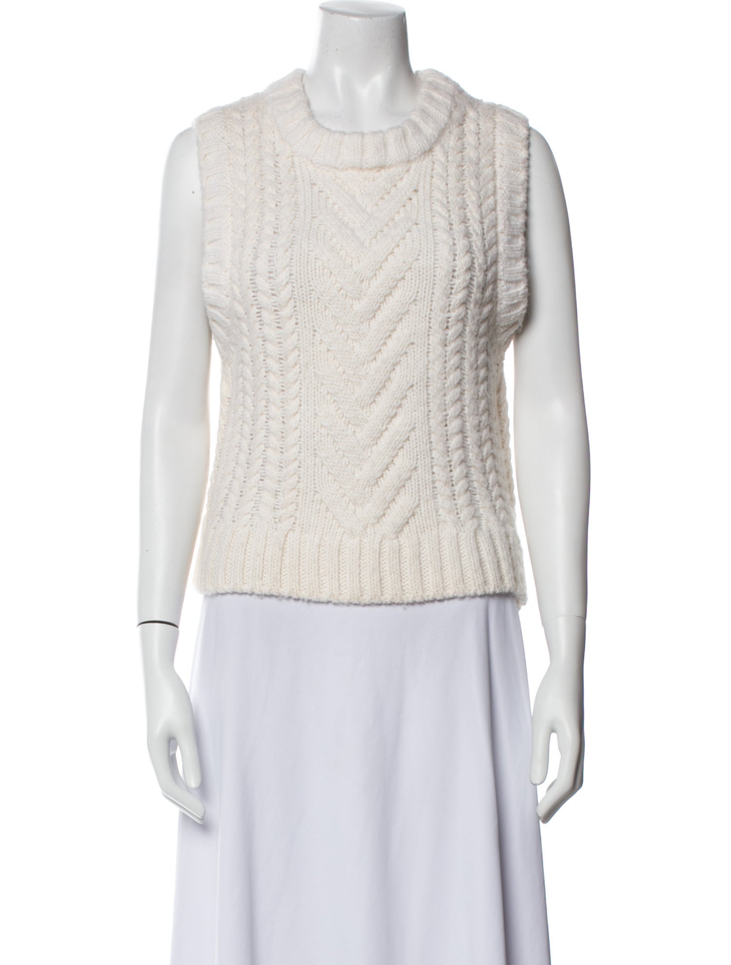 Cecilie Bahnsen Merino Wool Crew Neck Sweater