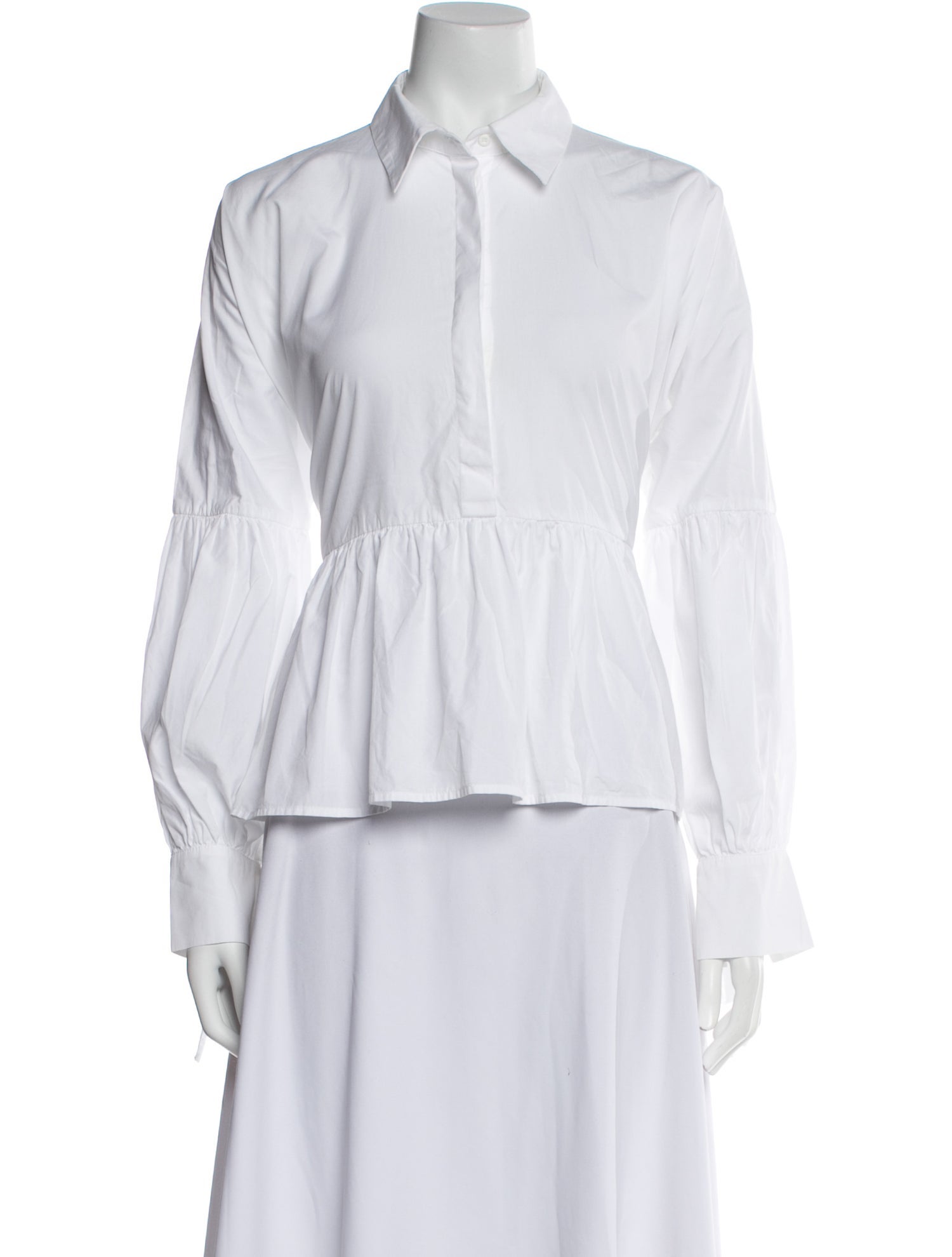 Cecilie Bahnsen Long Sleeve Button-Up Top